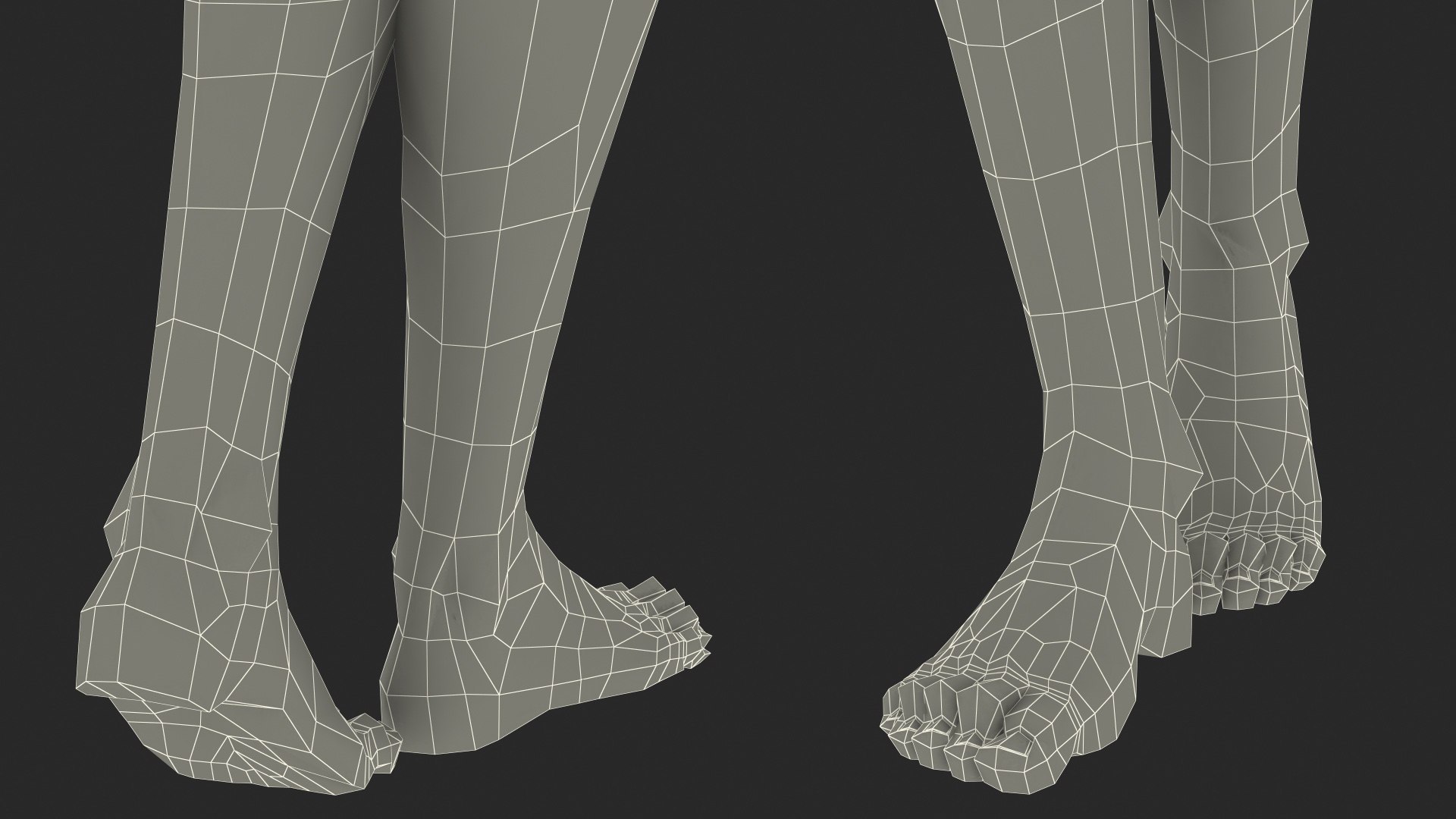 3D Model Nude Light Skin Black TurboSquid 1659504