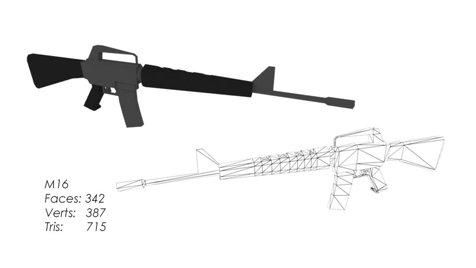 Pack Assault Rifles Model Turbosquid