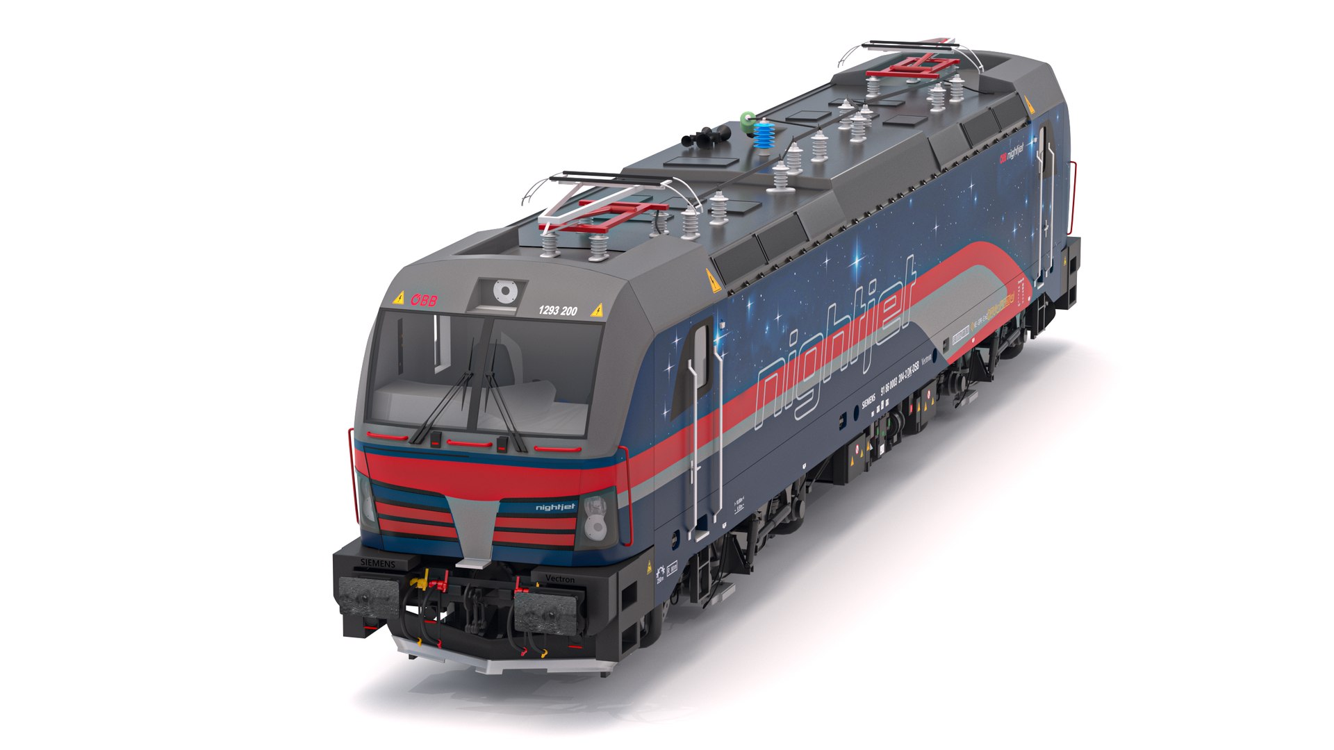 Siemens Vectron Nightjet D Model Turbosquid