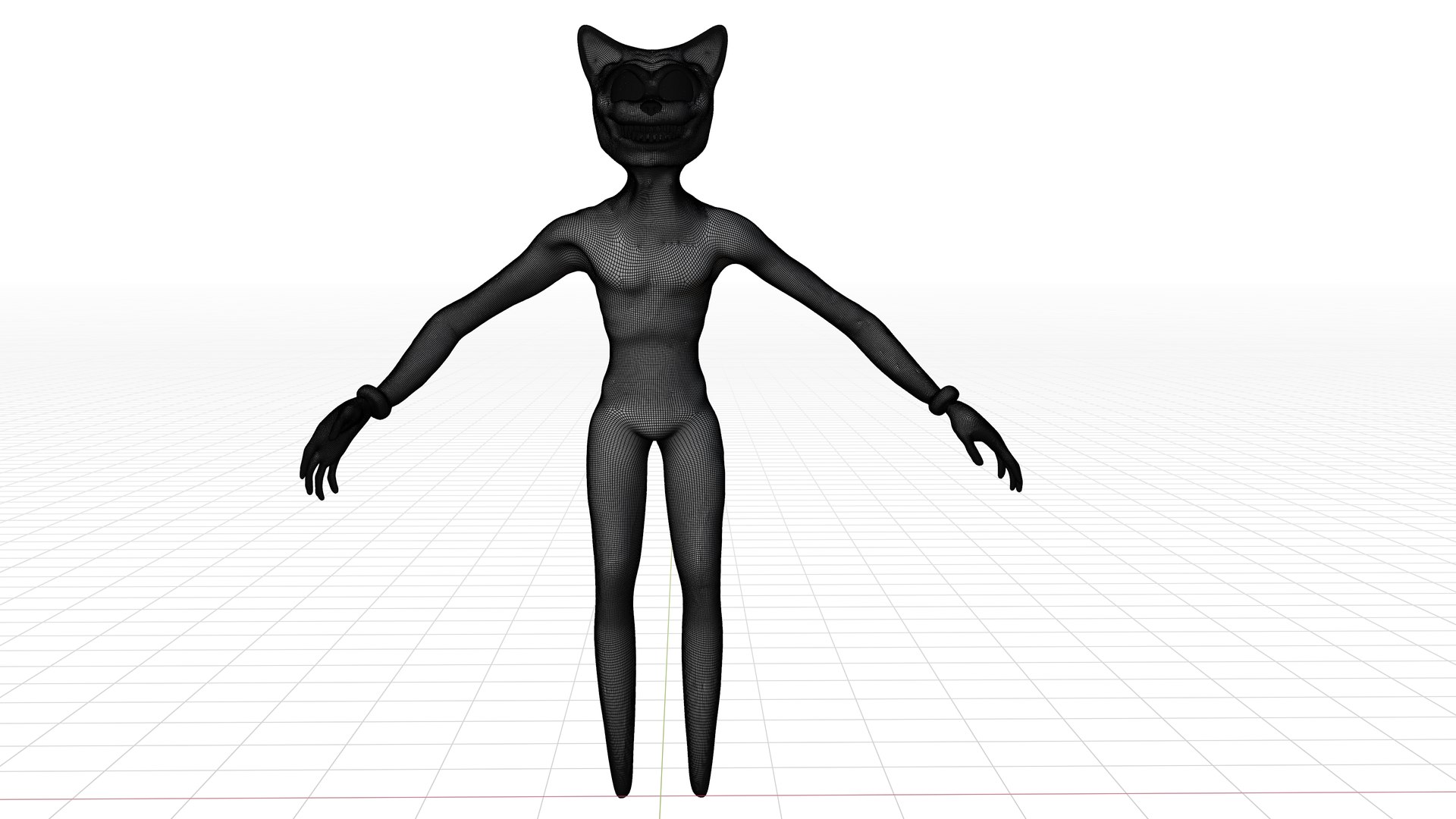 3D Cartoon Cat IK Rigged Trevor Henderson TurboSquid 2096381