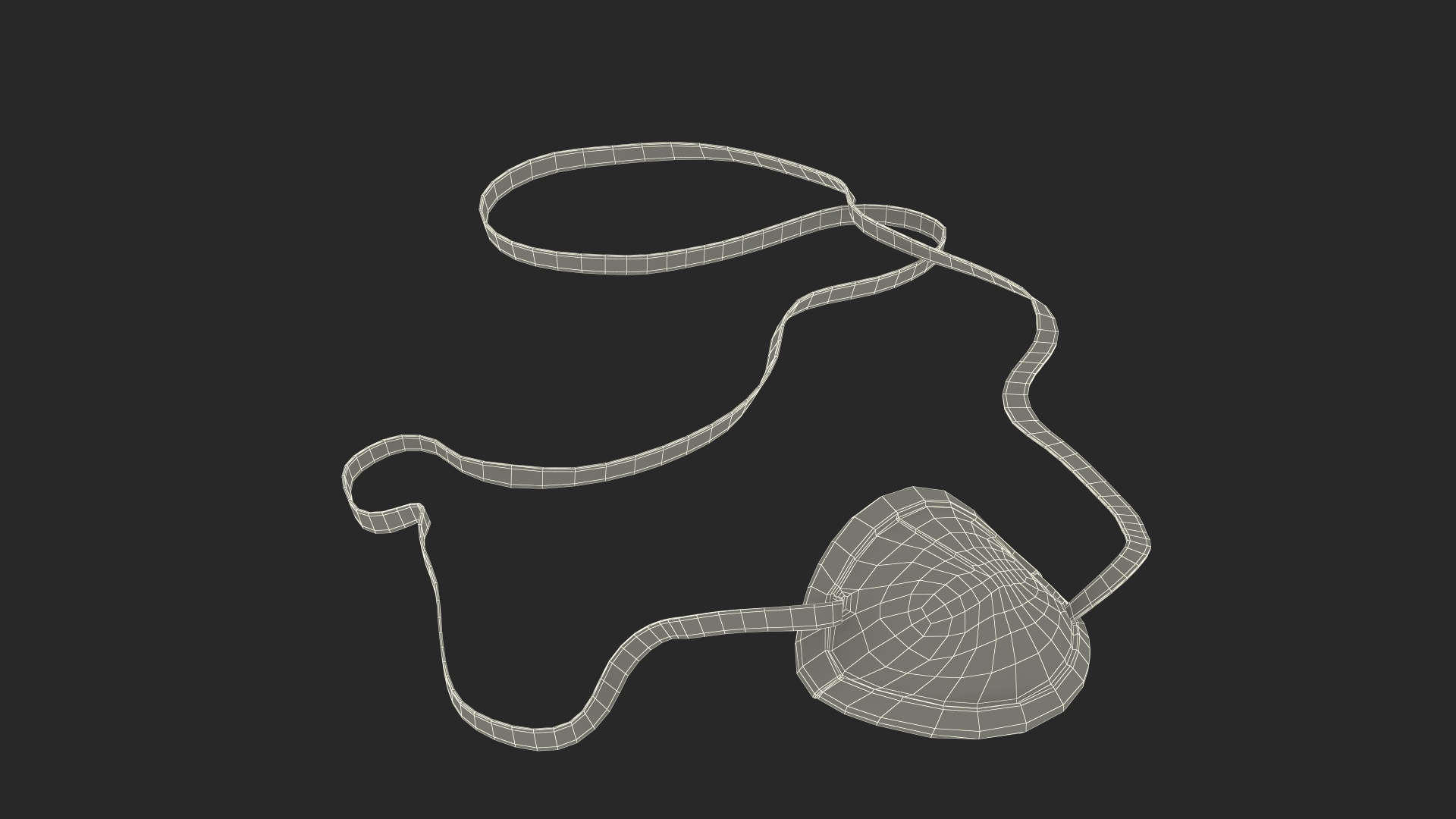 3D Model Medical Eyepatch Nude TurboSquid 2146004