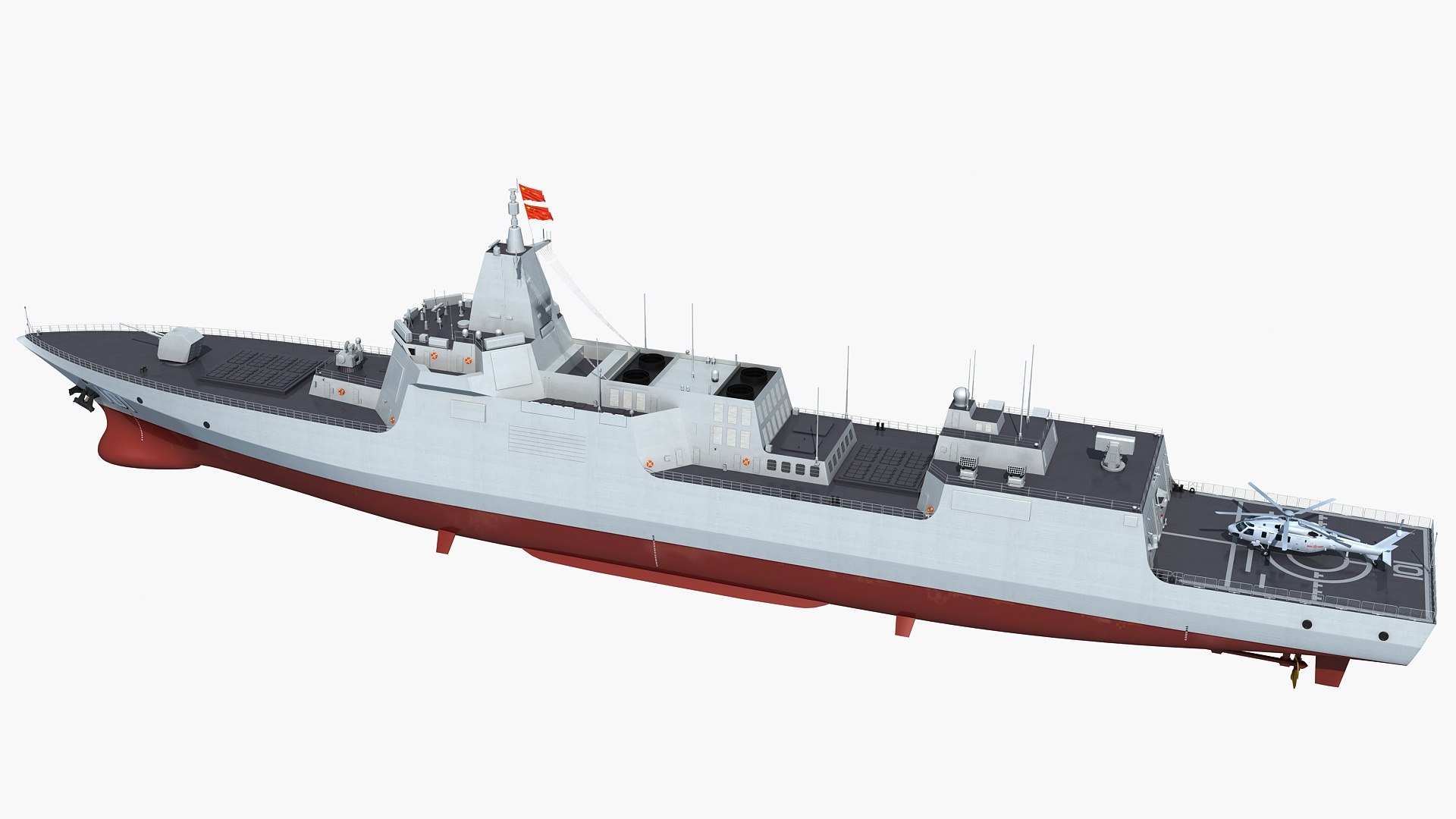 Chinese Navy Type 055 3D Model TurboSquid 1462532