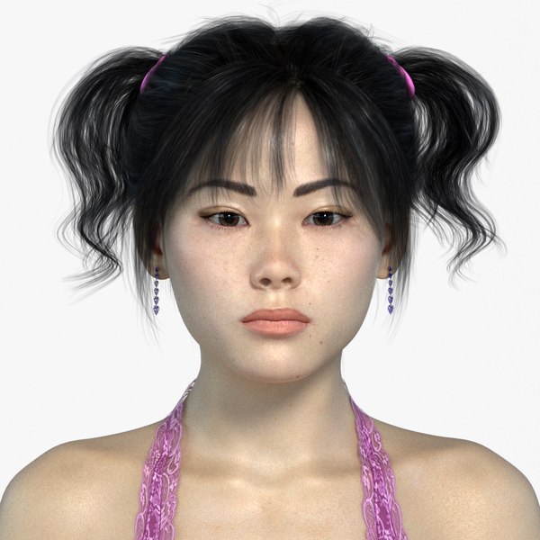 Modelo D Personaje De Mujer Joven Asi Tica Realista Yoona Turbosquid