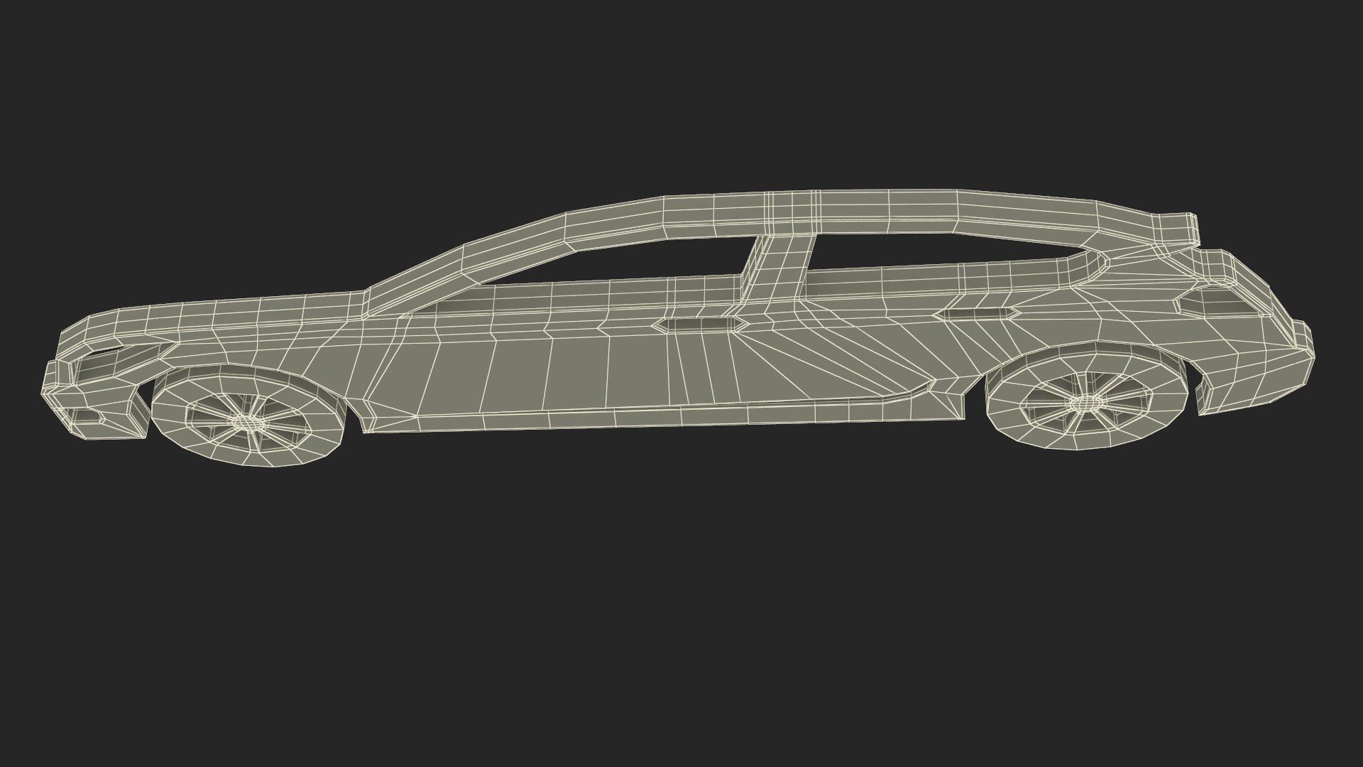 Car Hatchback Silhouette D Model Turbosquid