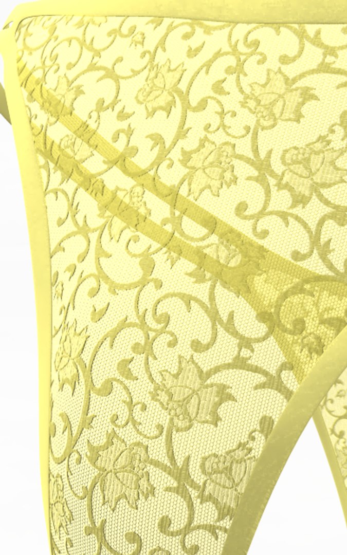 D Lingerie Set Cloth Simulations Model