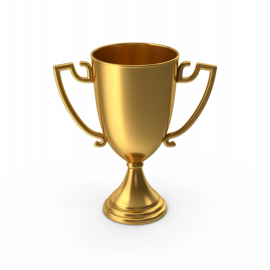 Gold Trophy Cup Awards 3D Model TurboSquid 1933873