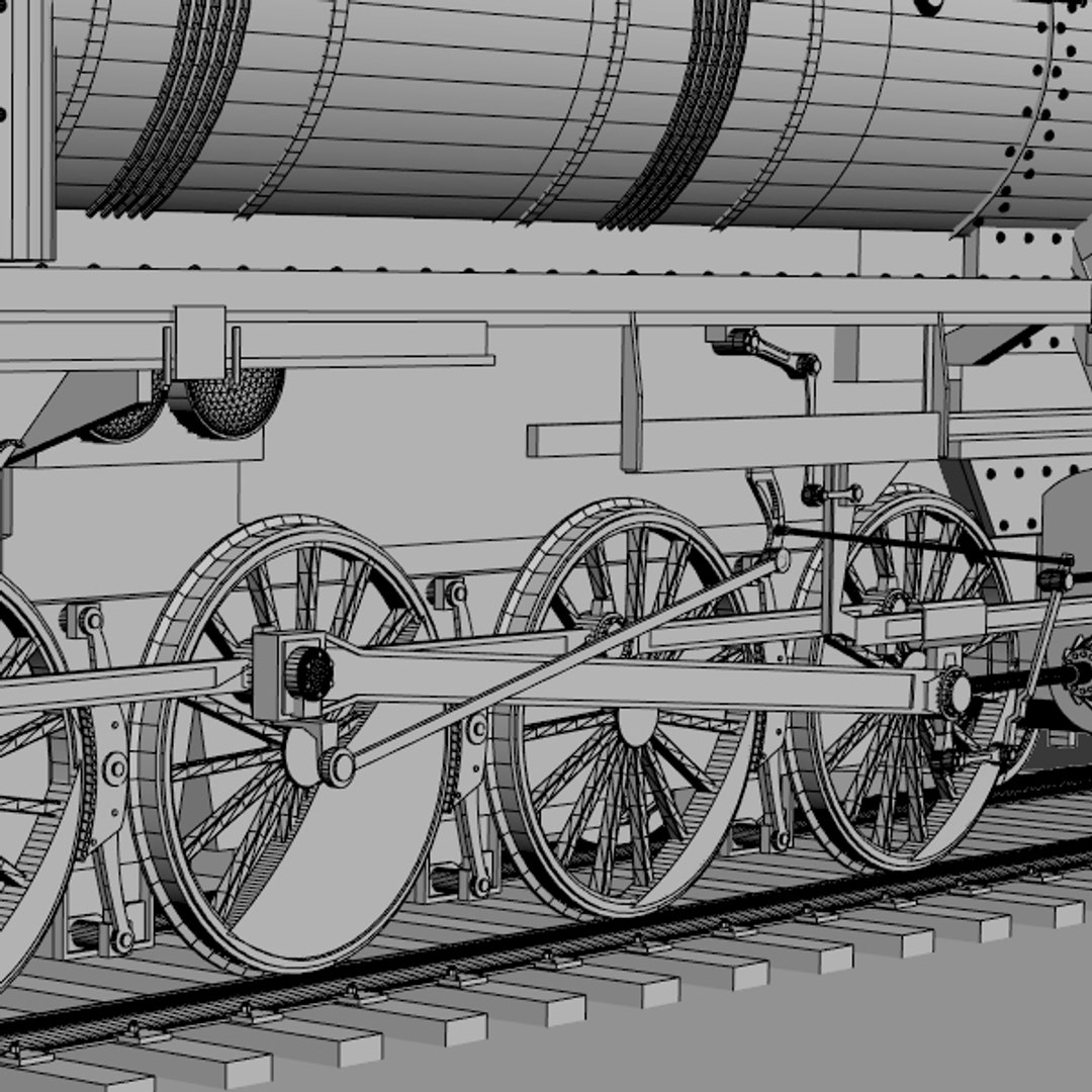 Steam Locomotive Kriegslok D Model