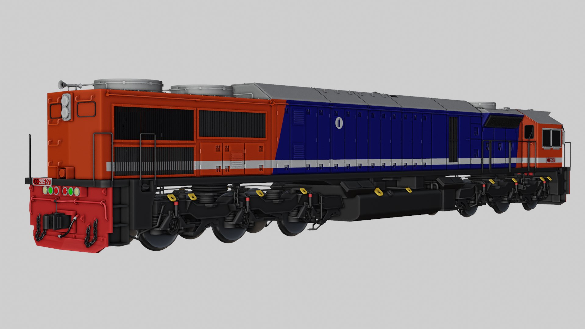 3D Model EMD GT28ACe Indonesian Locomotive TurboSquid 2242091