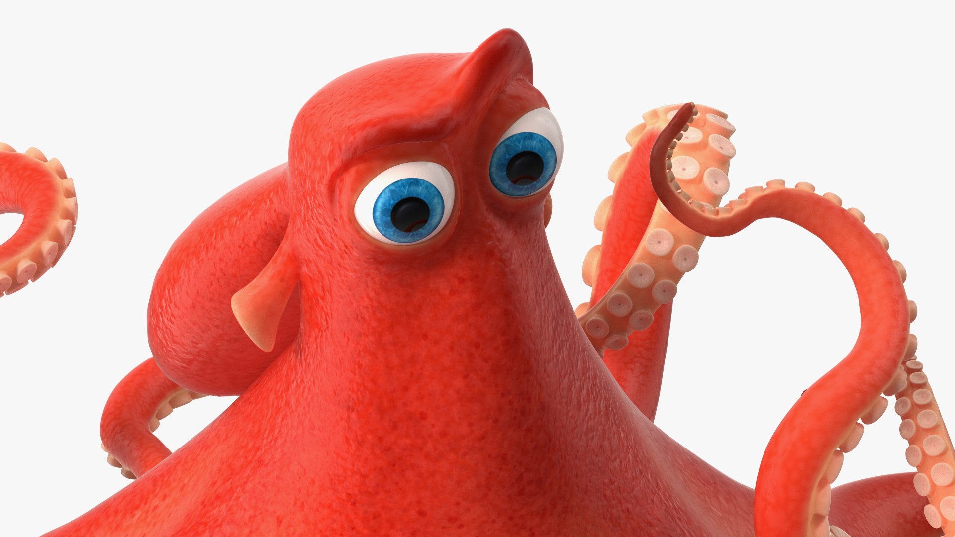 3D Cartoon Octopus Moving Pose Model TurboSquid 1971811