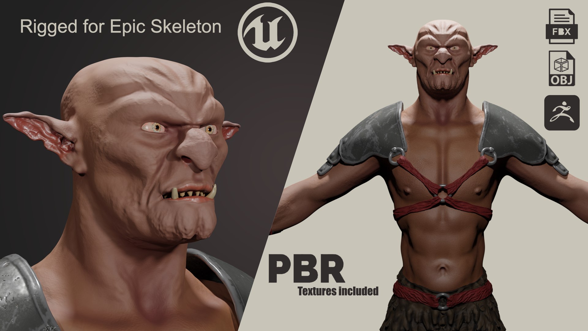 D Hobgoblin Rigged For Unreal Engine Model Turbosquid