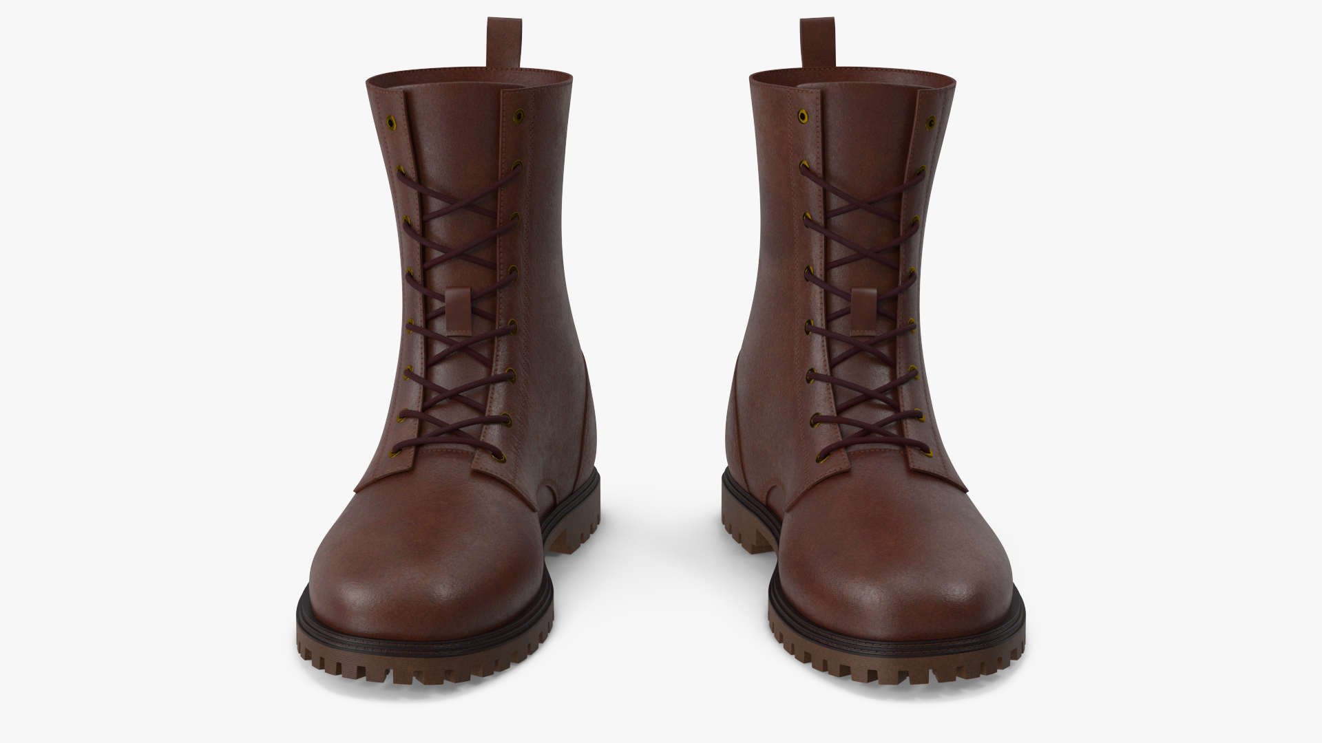 3D Boots Leather Brown Model TurboSquid 2218484