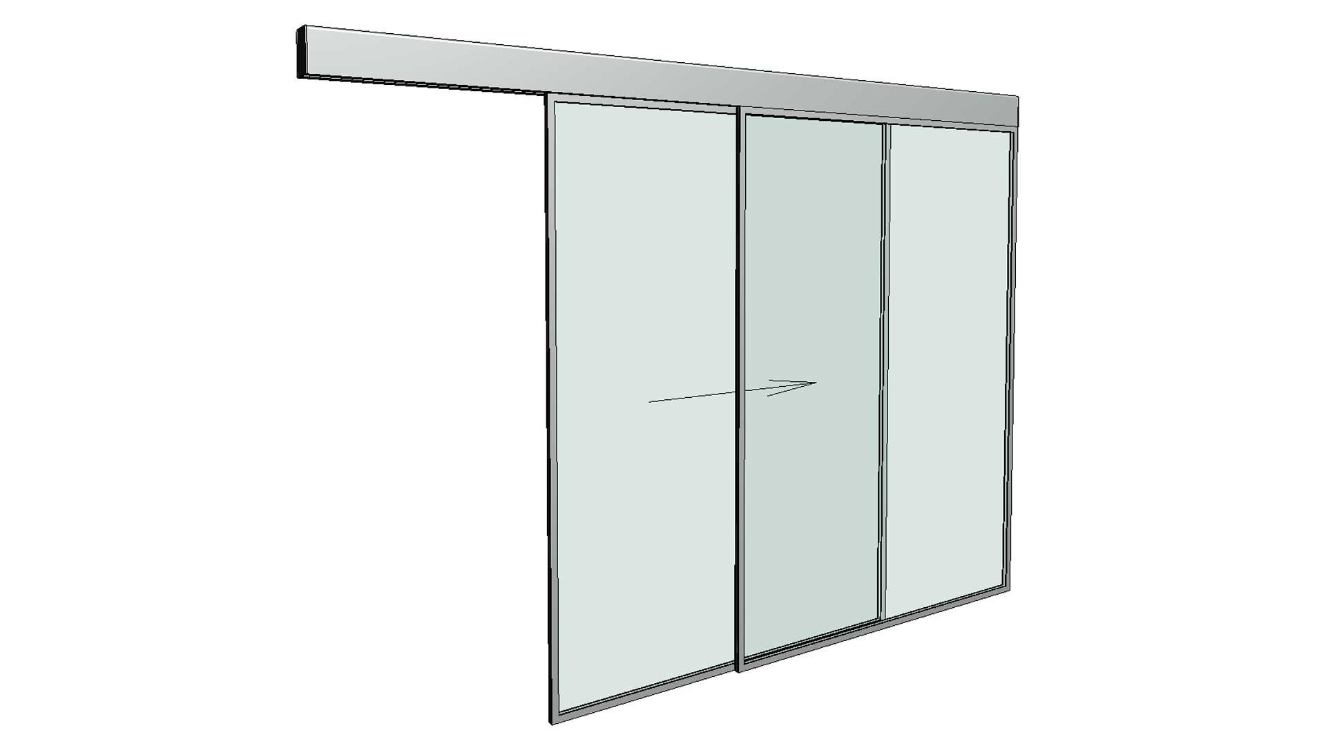 D Model Wall Based Automatic Single Sliding Door Turbosquid