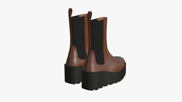 Modelo 3d Botas De Cuero Realistas V7 TurboSquid 1954175