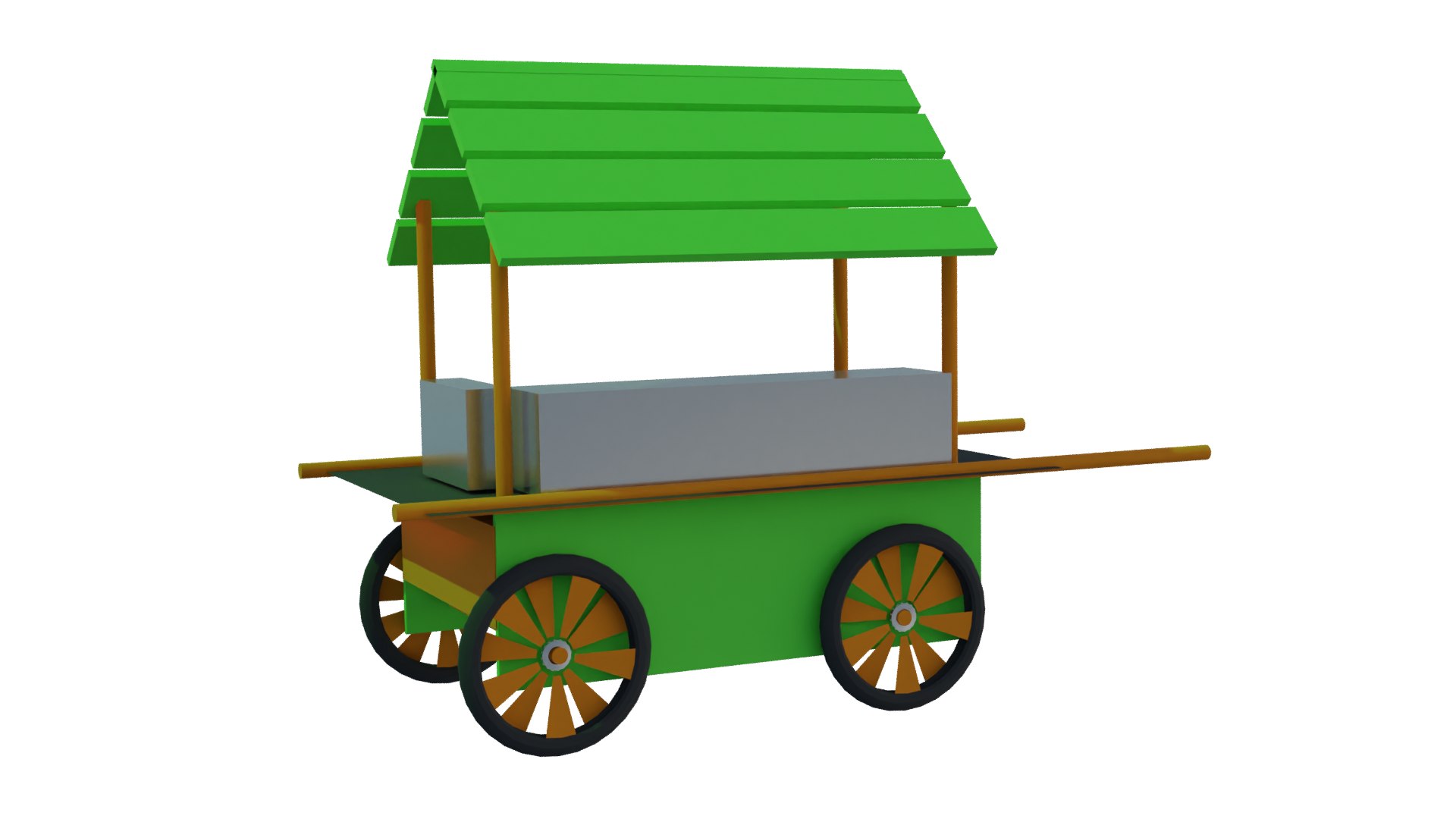 Push Cart 3D Model TurboSquid 2026127