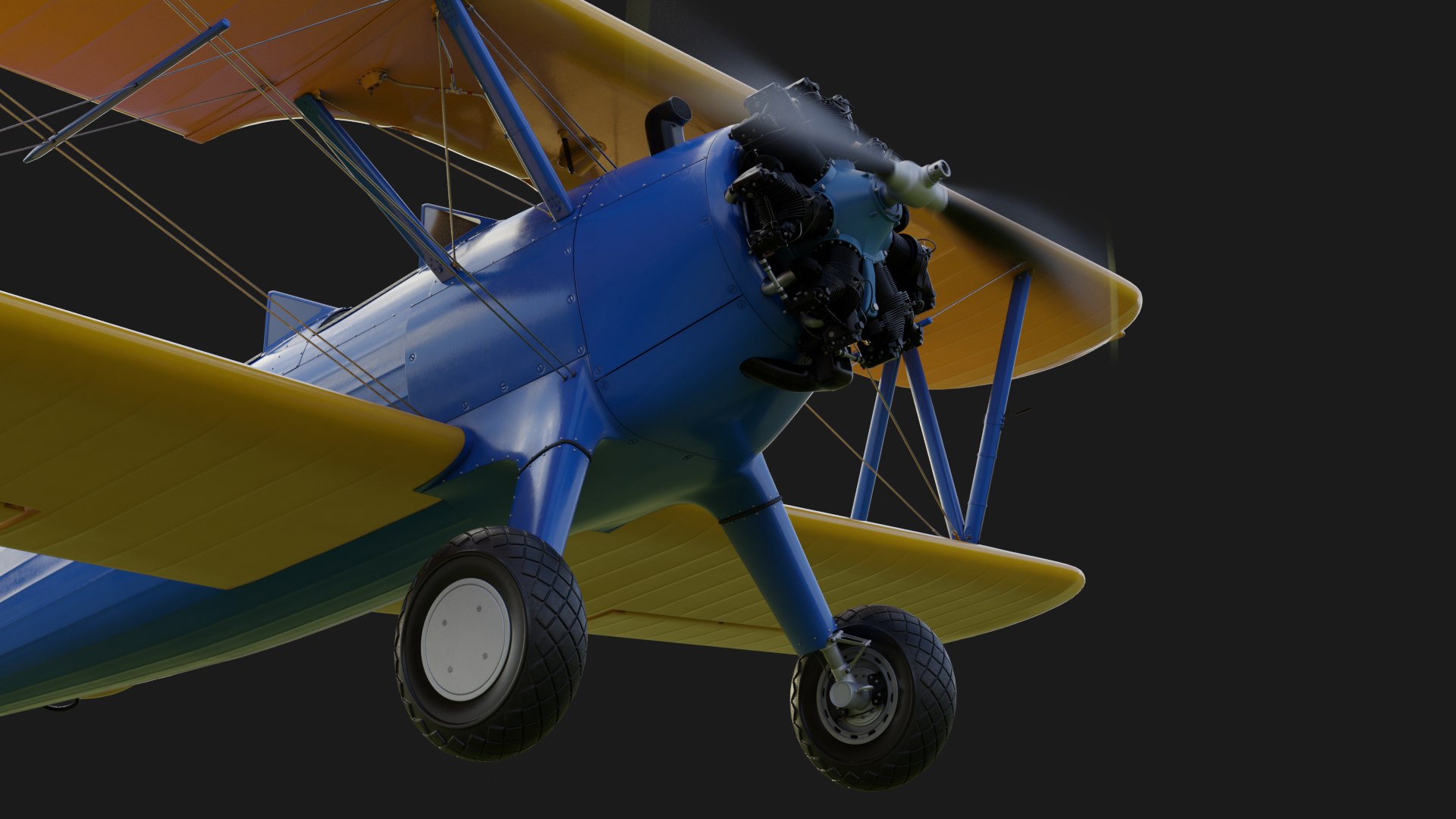 Boeing Stearman D Model Turbosquid