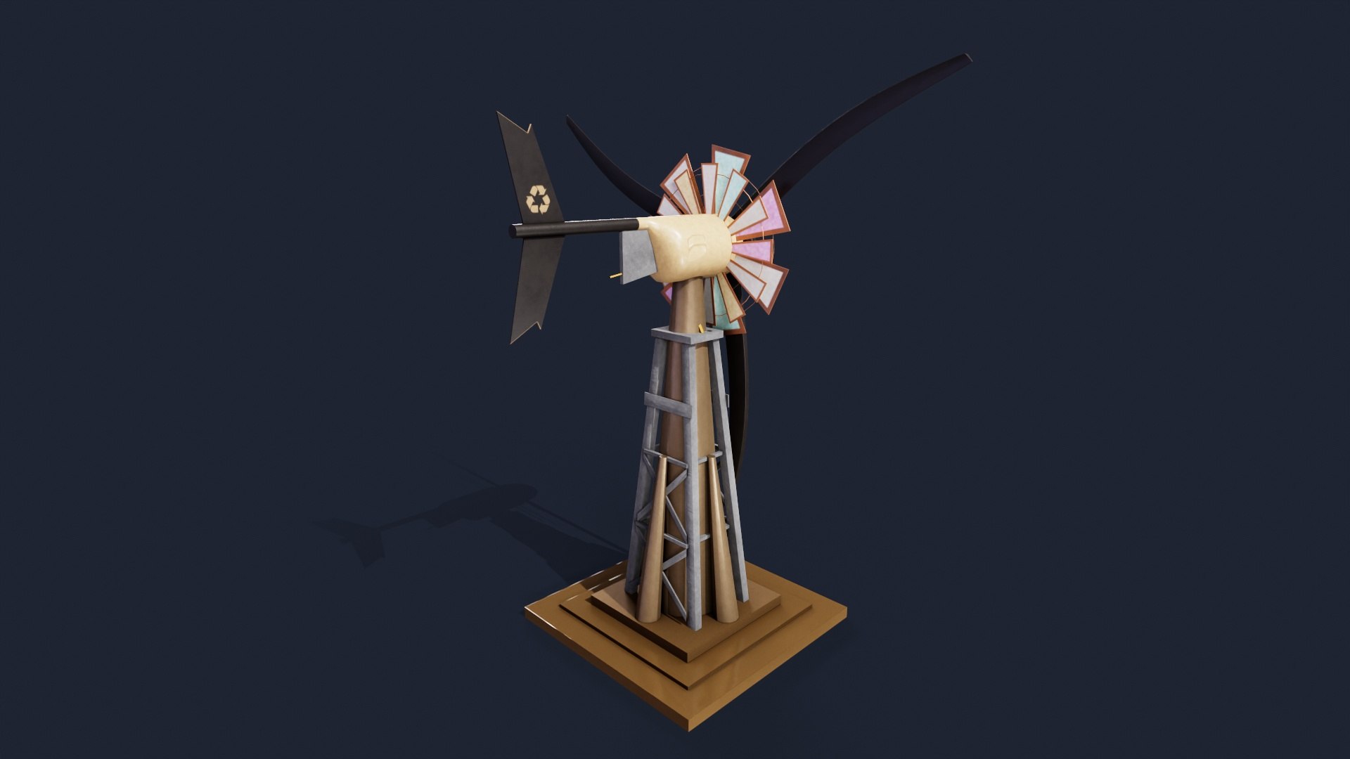 D Wind Mill Model Turbosquid