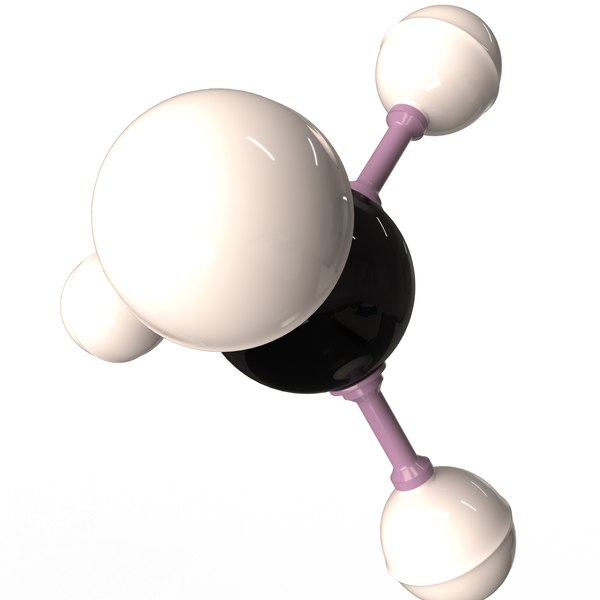 Modelo D Mol Cula De Metano Turbosquid