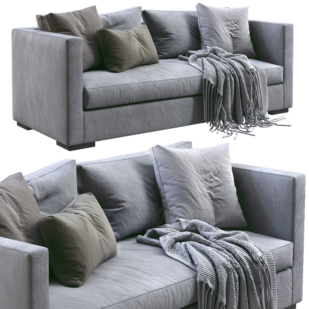 Meridiani Sofa Belmon 3D TurboSquid 1637175