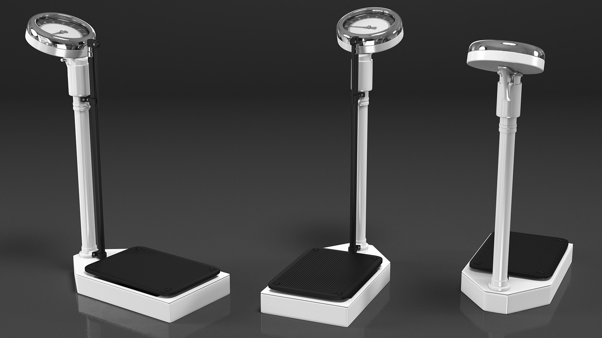 Height Measuring Rods With Physician Scales Collection D Turbosquid