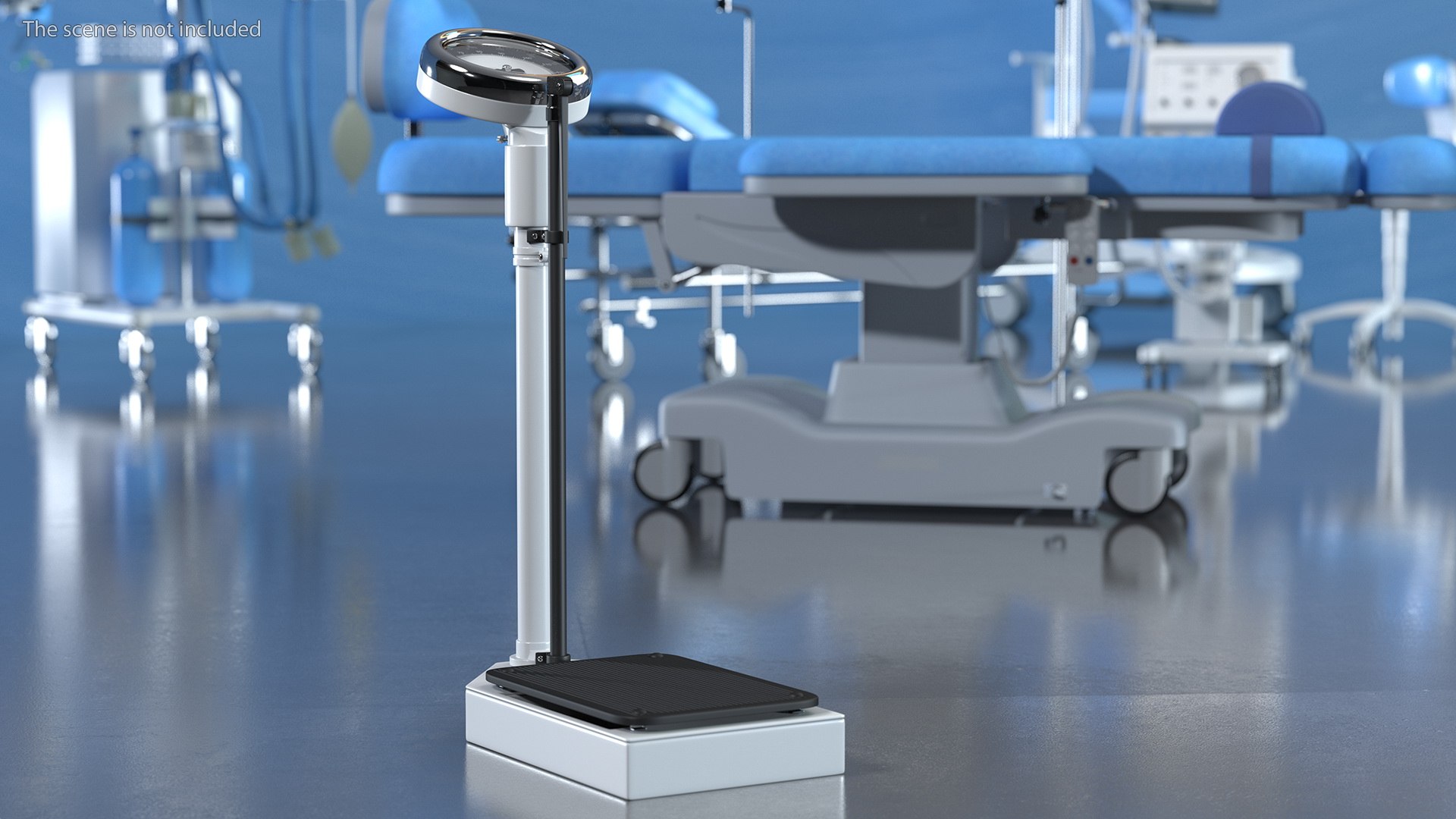 Height Measuring Rods With Physician Scales Collection 3D TurboSquid