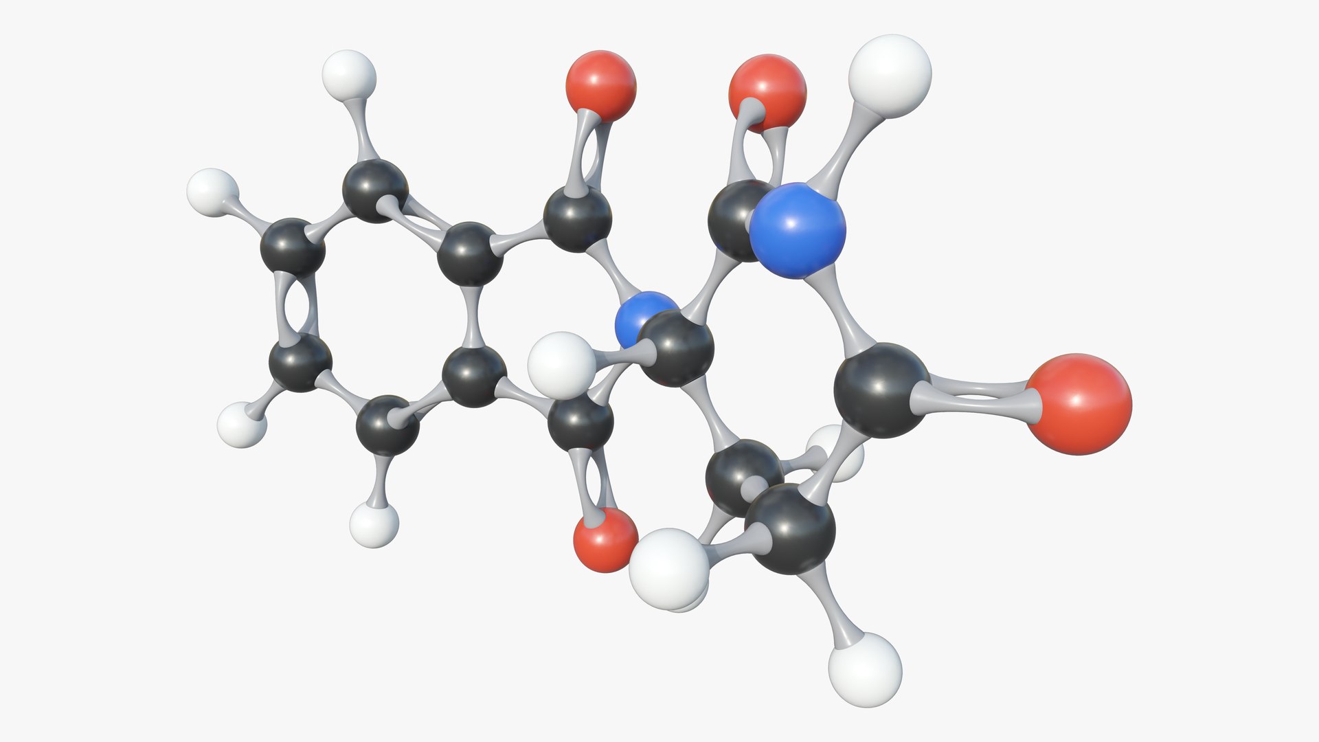 Thalidomide Molecule With Pbr K K Model Turbosquid