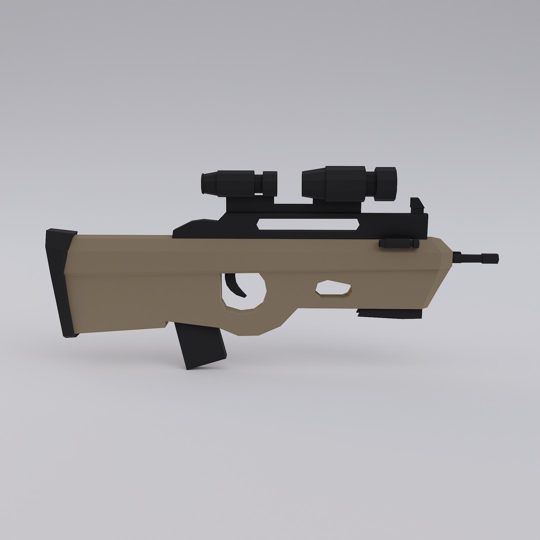 FN F2000 Assault Rifle Gun 3D Model TurboSquid 1992902