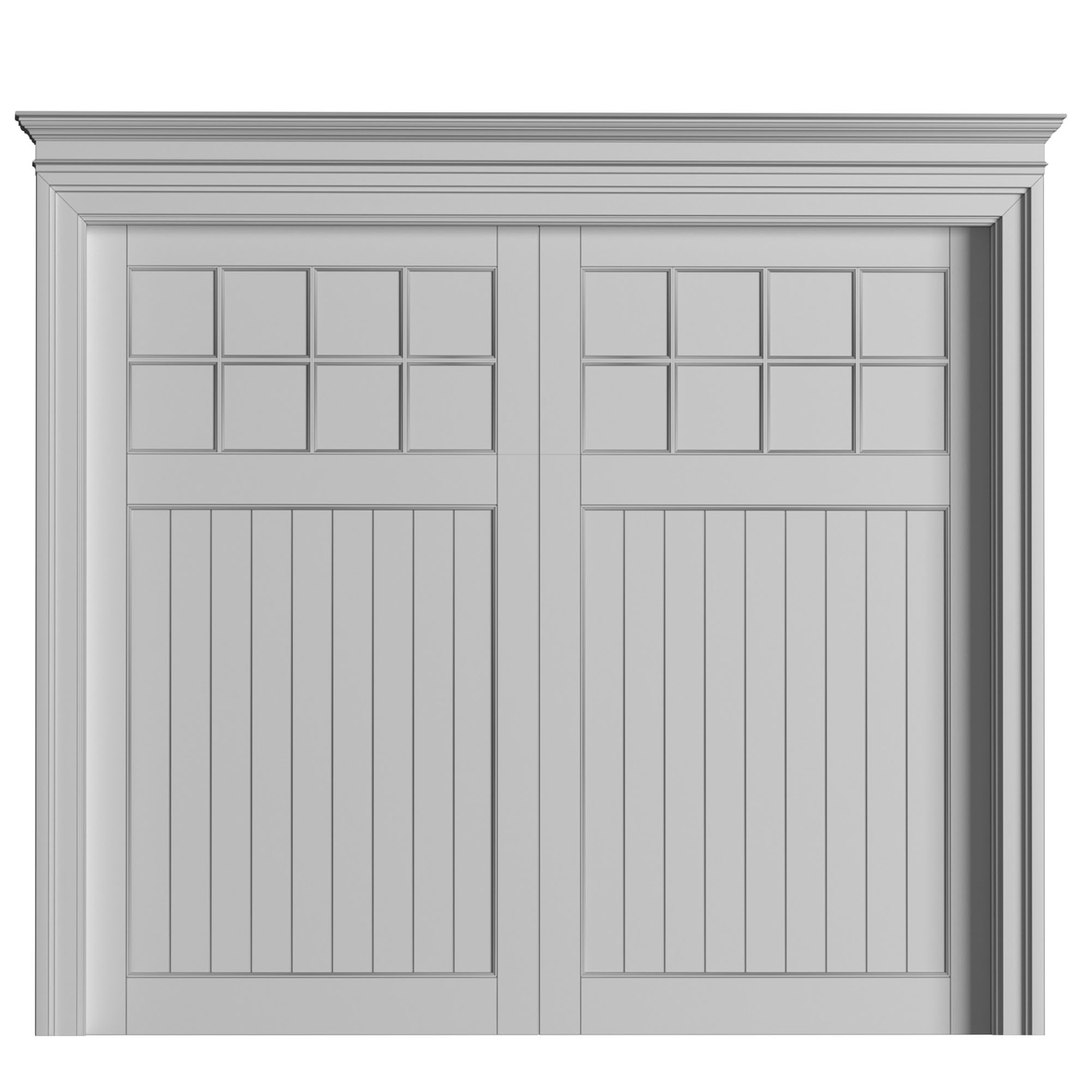 D Automatic Classic Modern Garage Doors Model Turbosquid