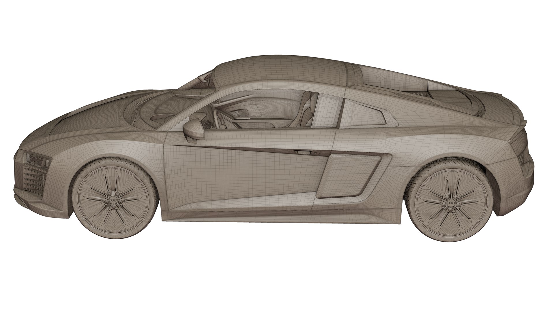 Audi R8 E Tron 2016 3D Model TurboSquid 2092304