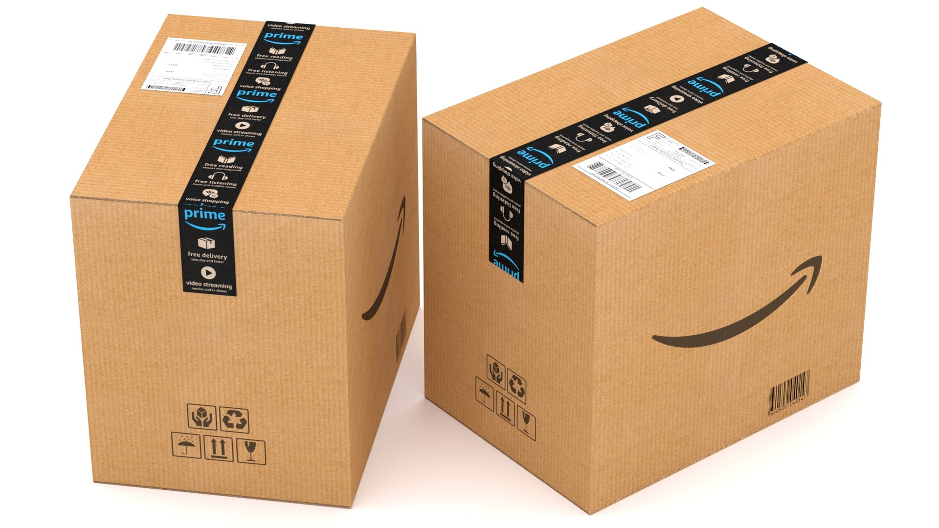 3D Amazon Cardboard Box Model TurboSquid 1777724