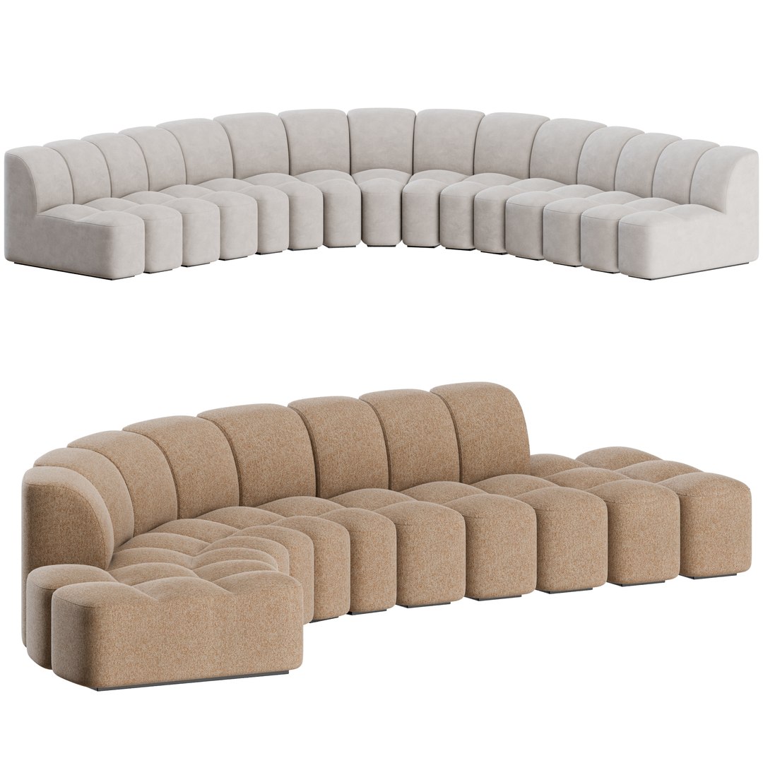 Array Modular Sofa All Options By Mdf Italia Model Turbosquid