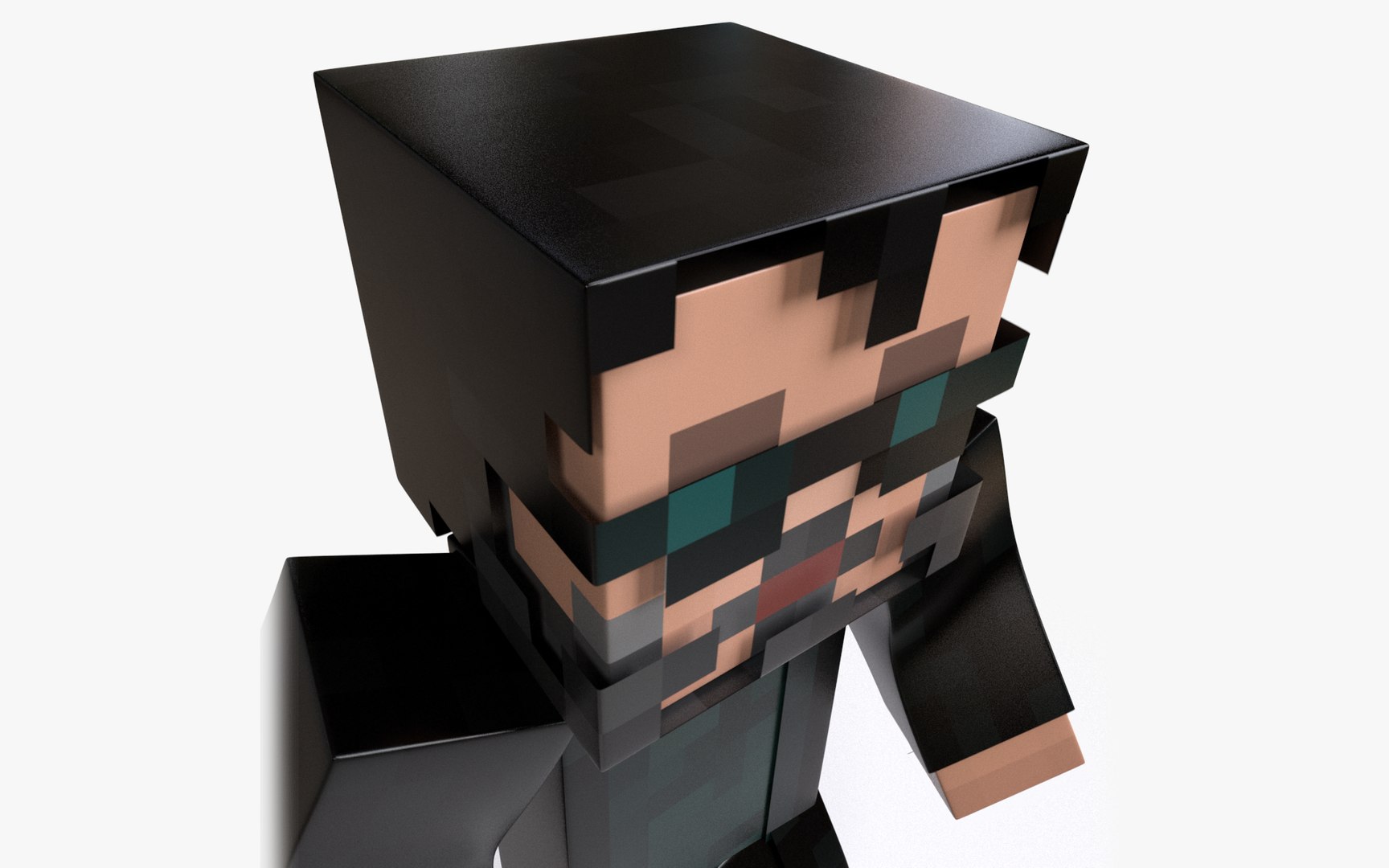 Neo Minecraft Mixamo Animatable Vray Arnold Model Turbosquid