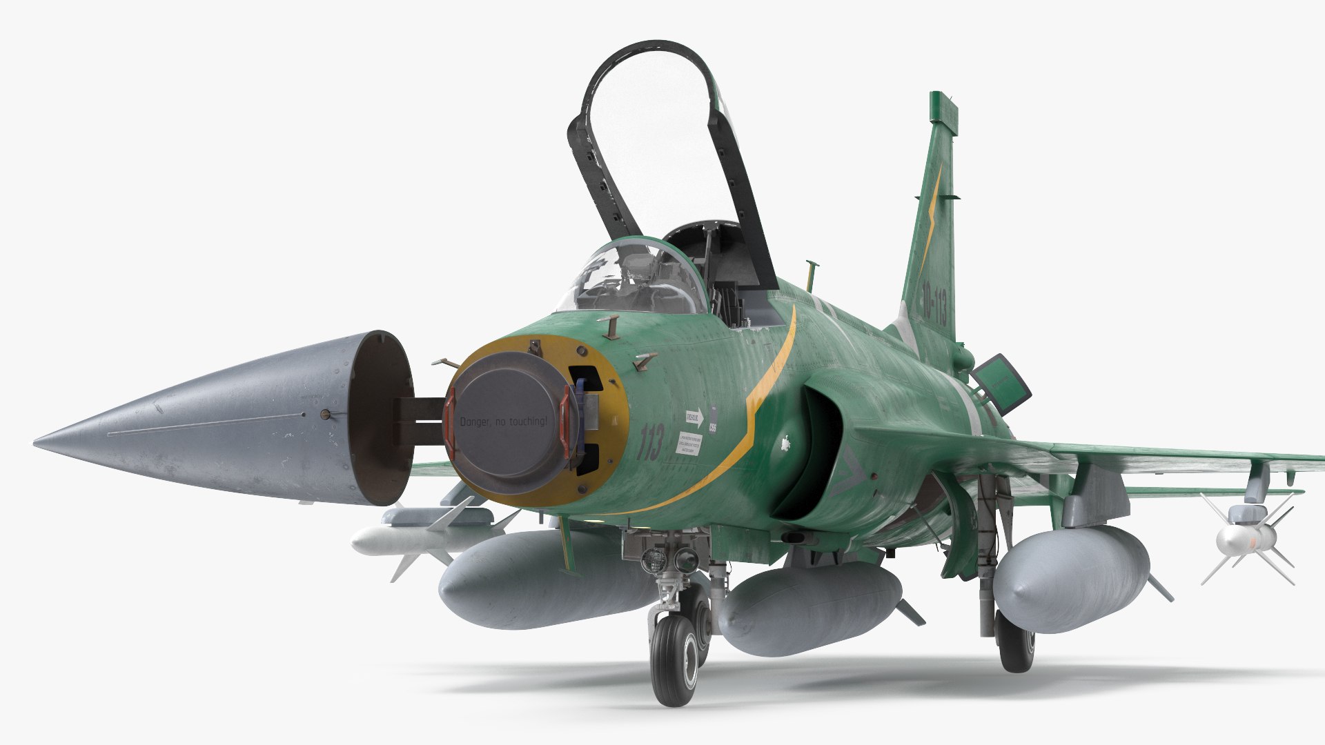 D Pac Jf Thunder Green Livery With Armament Turbosquid