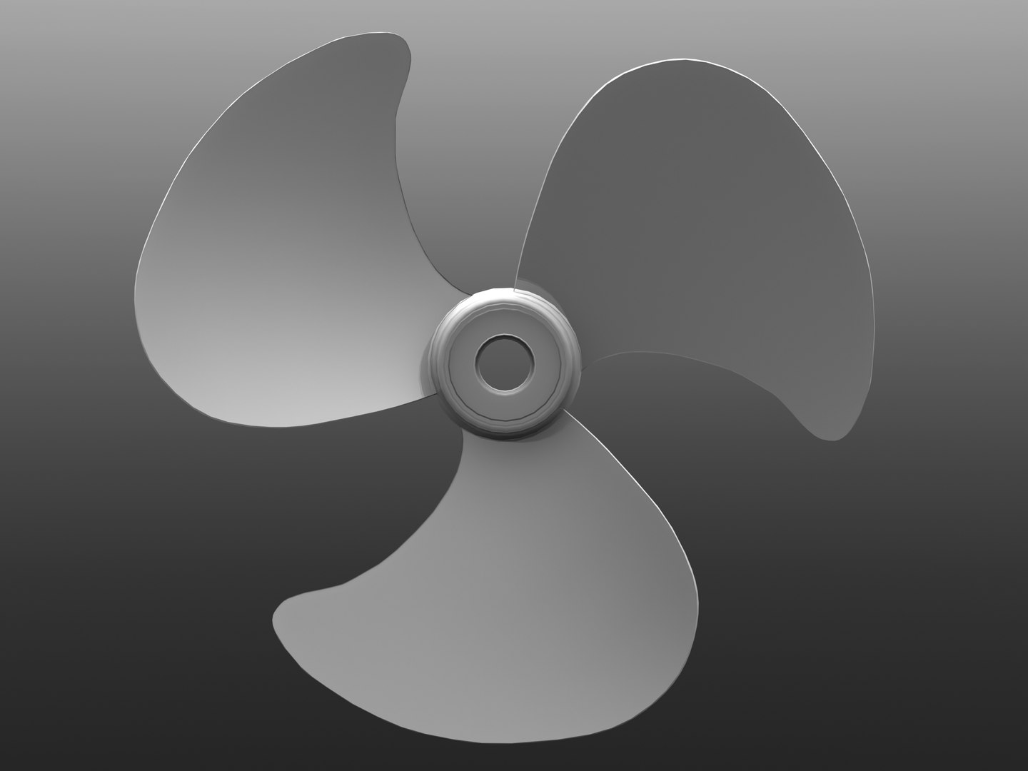 Fan Propeller D Model Turbosquid