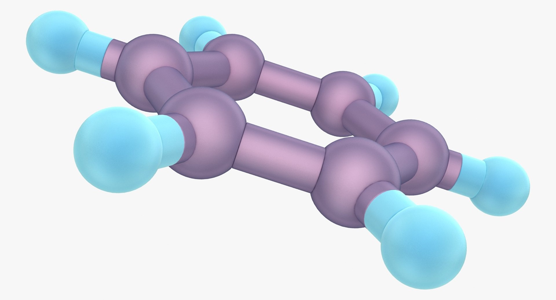 Benzene Scanline Ready 3d Model