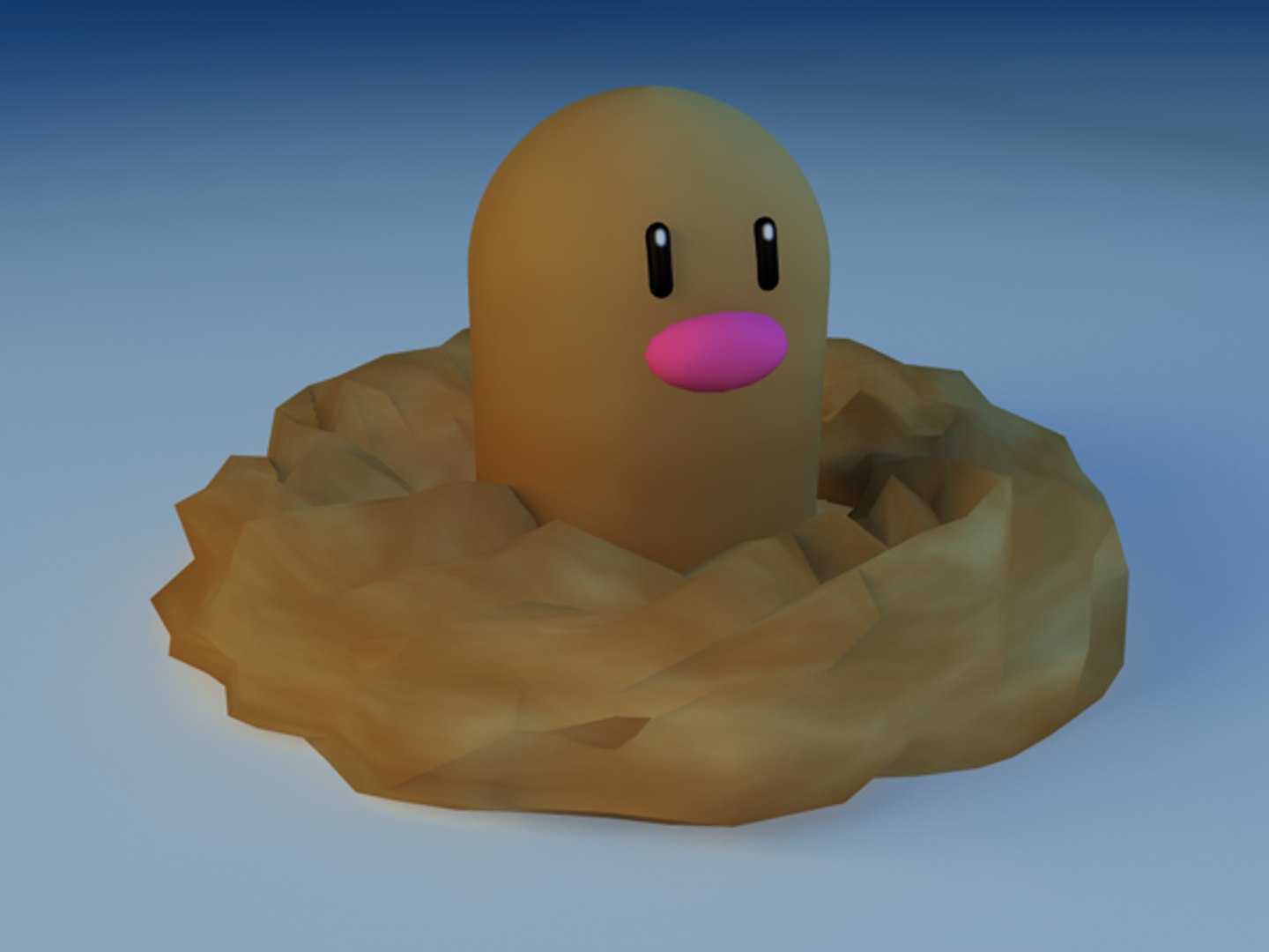 Diglett 3d Model