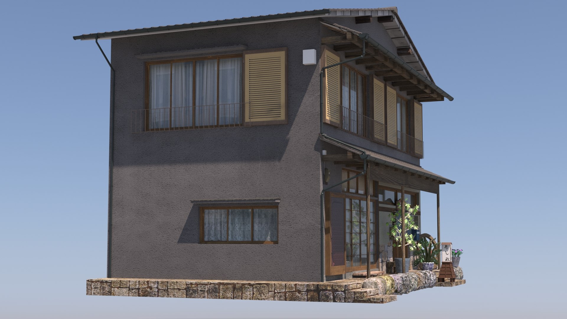 3D Hakone House Remastered TurboSquid 2225256