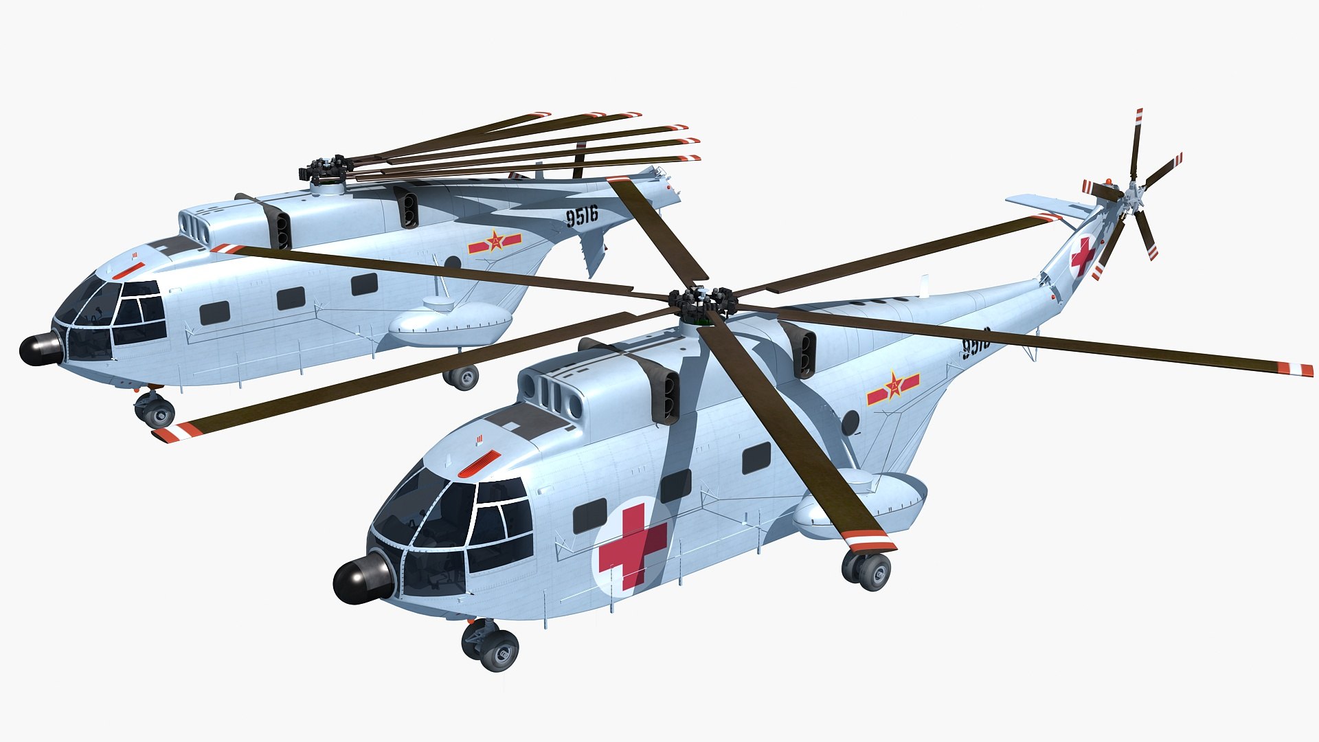 D Chinese Navy Helicopter Z Turbosquid