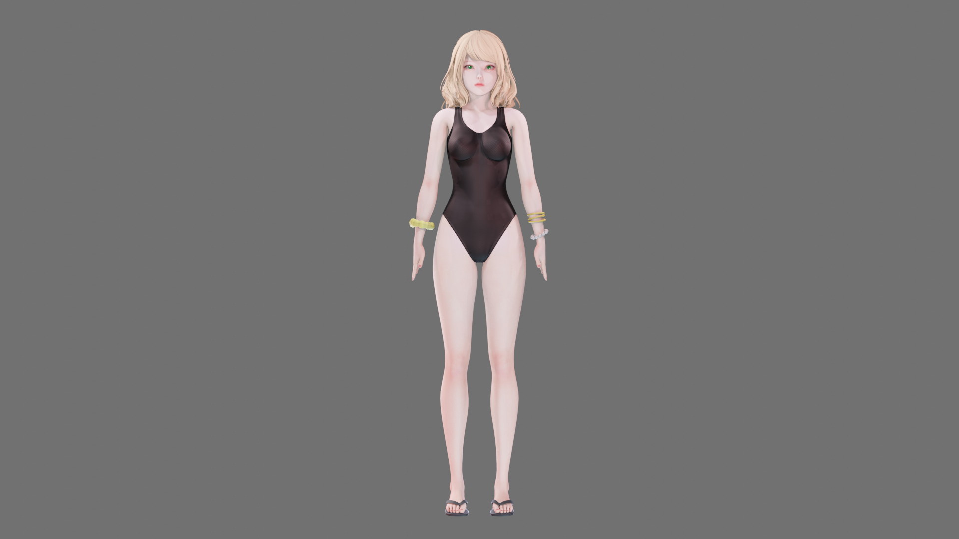 Bikini UE Unity Blender Animated Realistic Female Character D TurboSquid