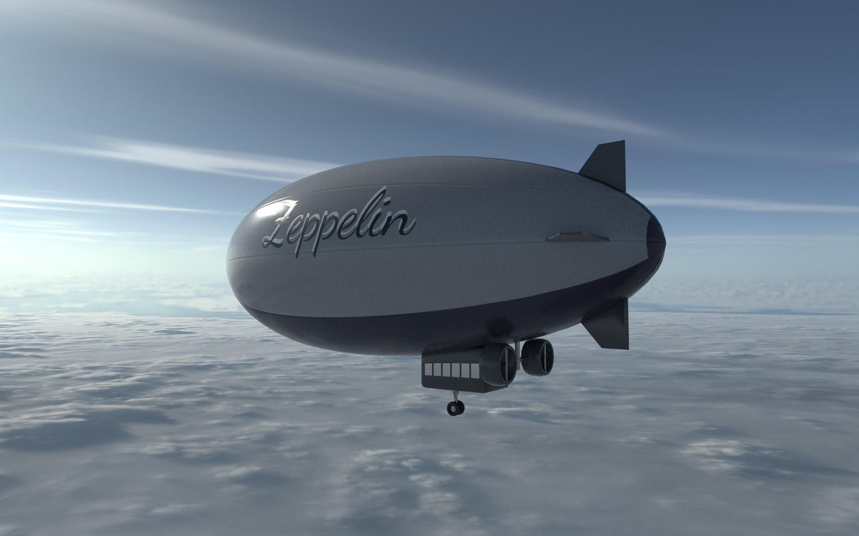 Zeppelin D Model Turbosquid