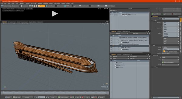 Modelo D Arca De No Limpia Turbosquid