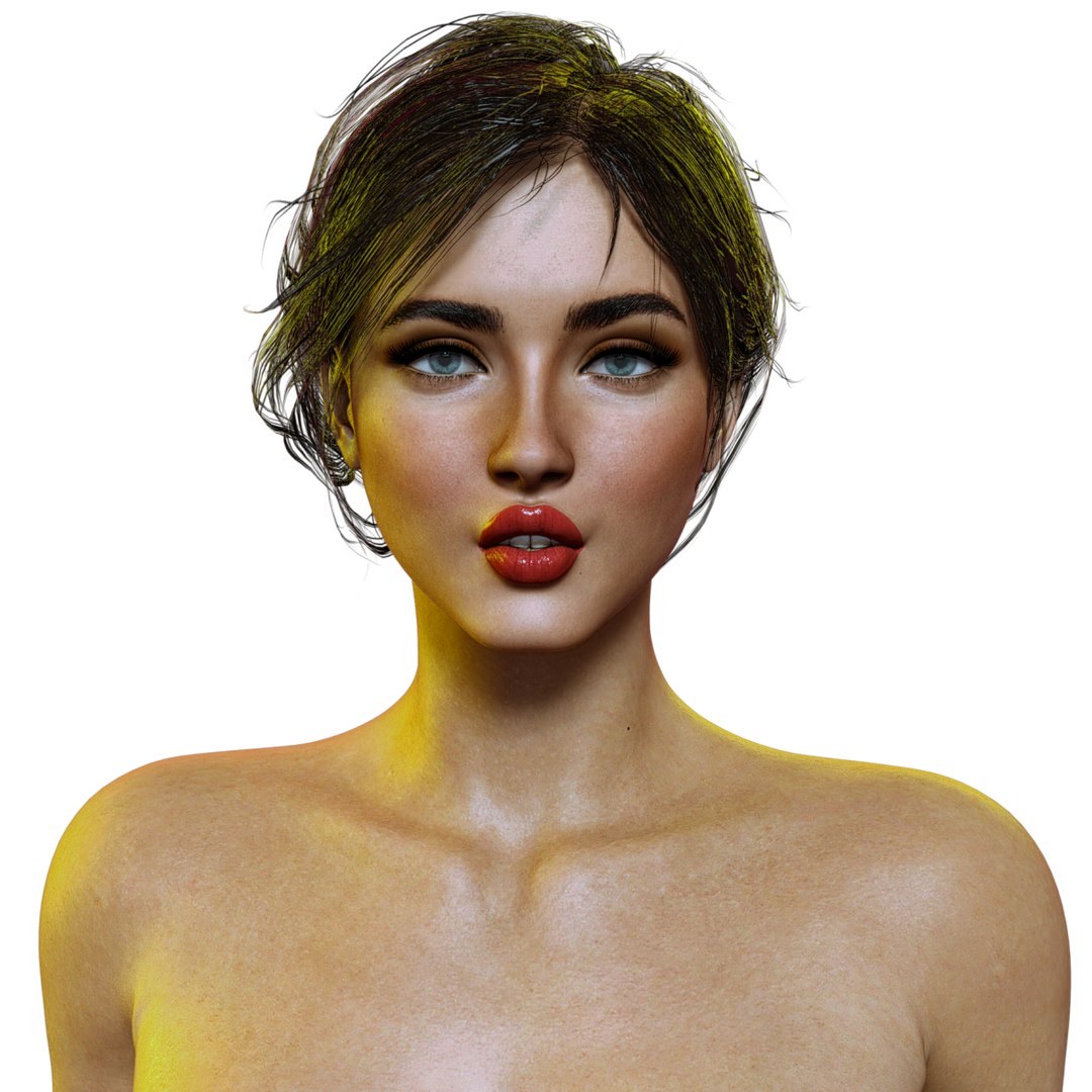 3D Beautiful Sexy Woman Nude With Rigging TurboSquid 2155787