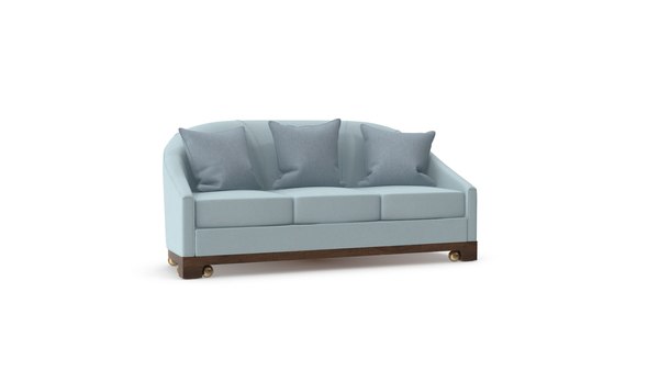 Junket Curved Sofa D Model Turbosquid