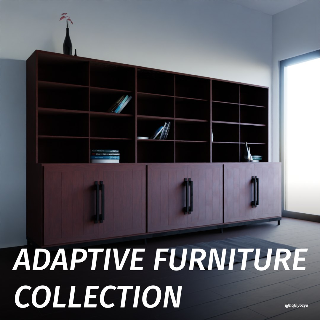 Adaptive Furniture Cupboard D Model Turbosquid