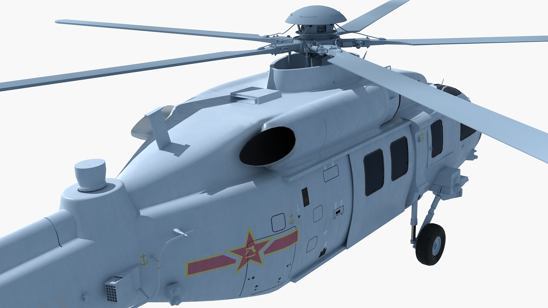 Chinese Navy Helicopter Z20 3D TurboSquid 2182047