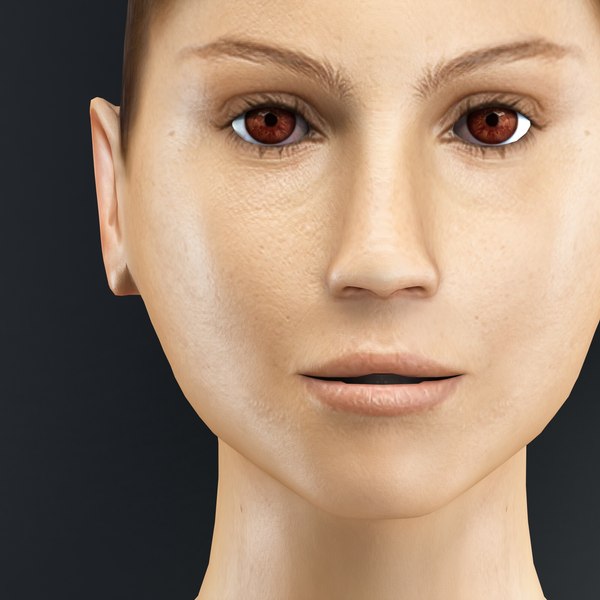 Female Character Rigged Bikini D Model