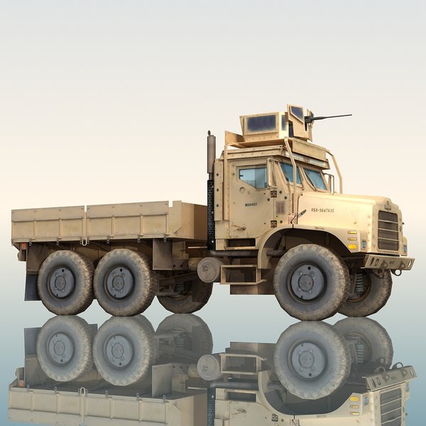 Oshkosh Mtvr Military Cargo Truck 3d Max