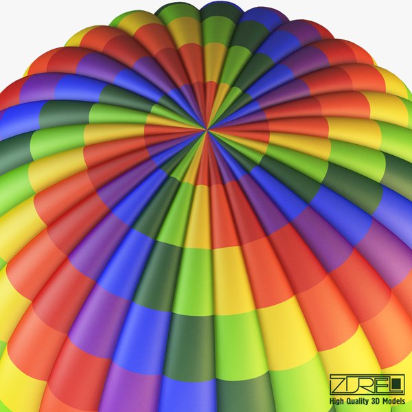 Hot Air Balloon V D Model