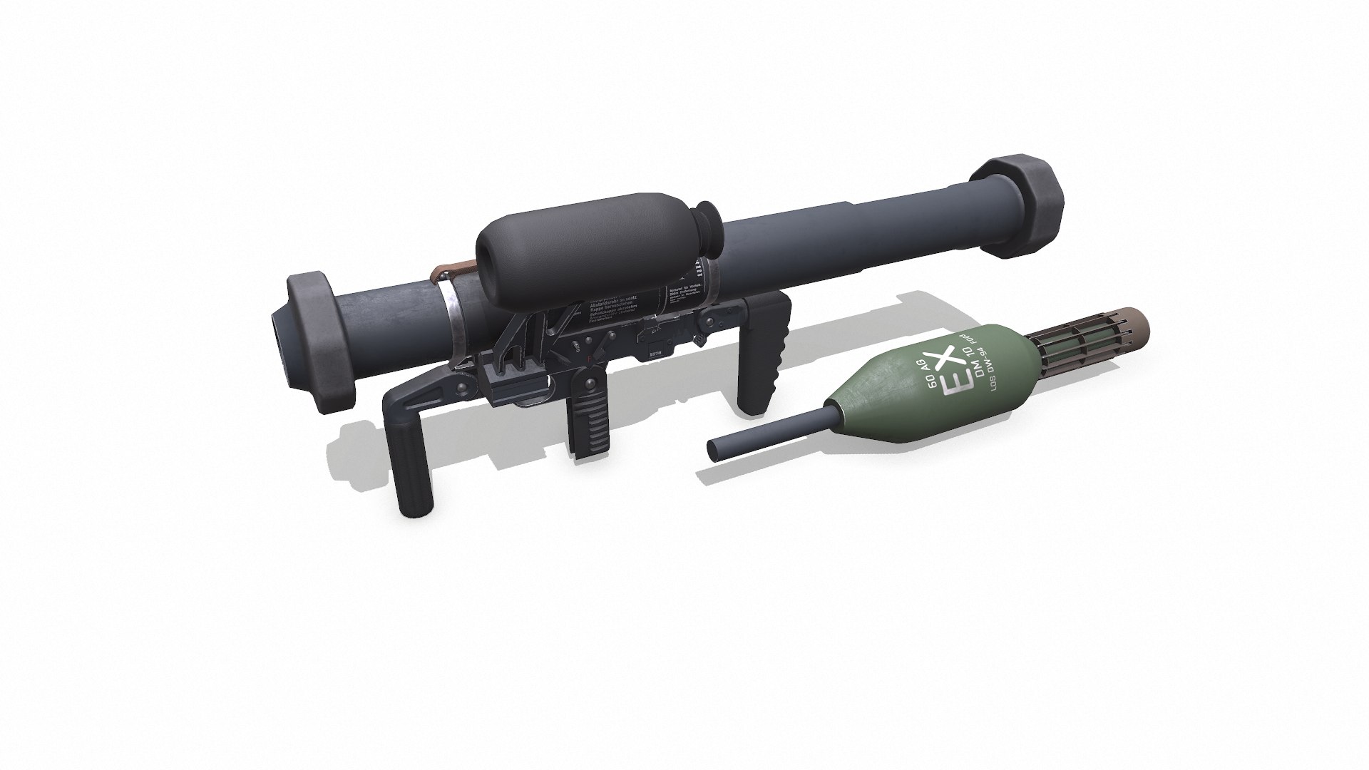 Panzerfaust 3 Low Poly PBR 3D TurboSquid 2178330