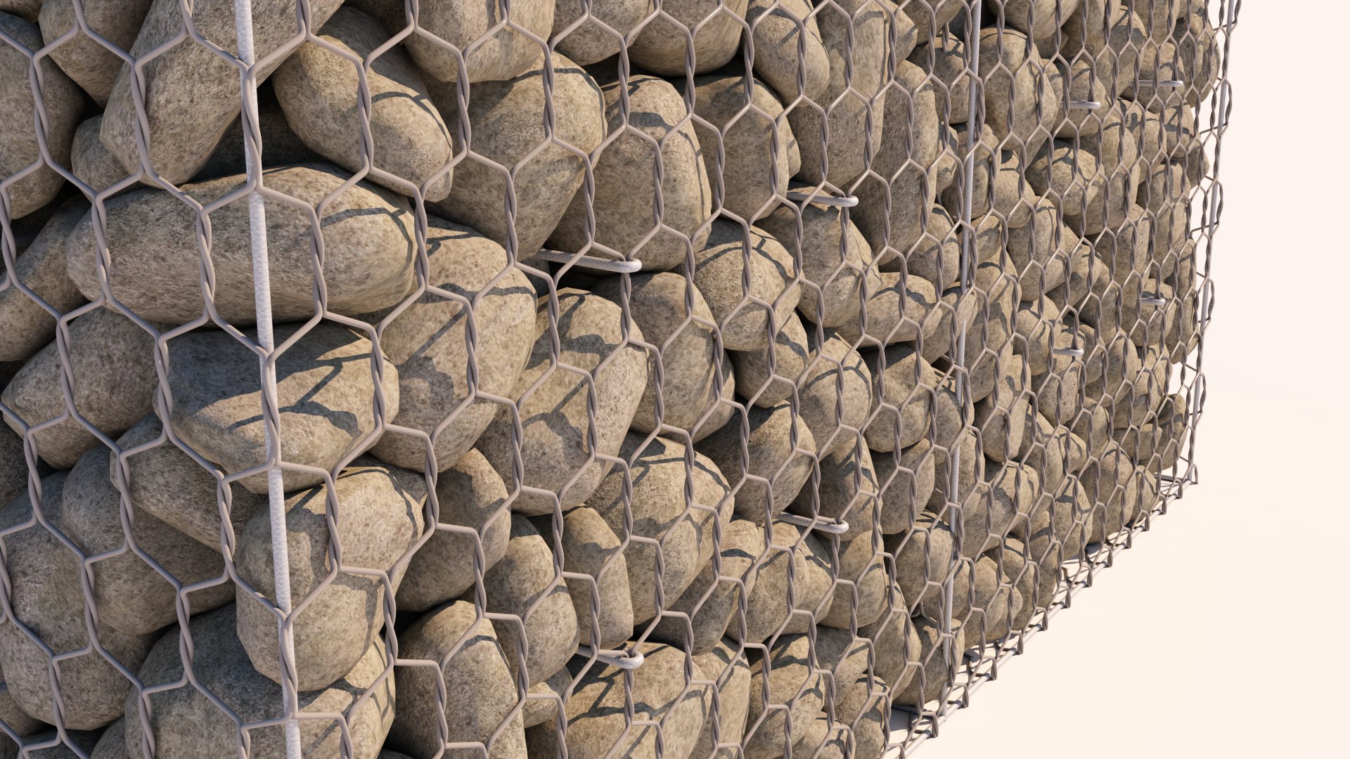 D Model Realistic Gabion Double Twisted Turbosquid