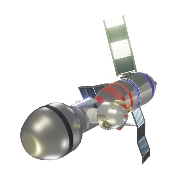 spacecraft soyuz capsule 3d